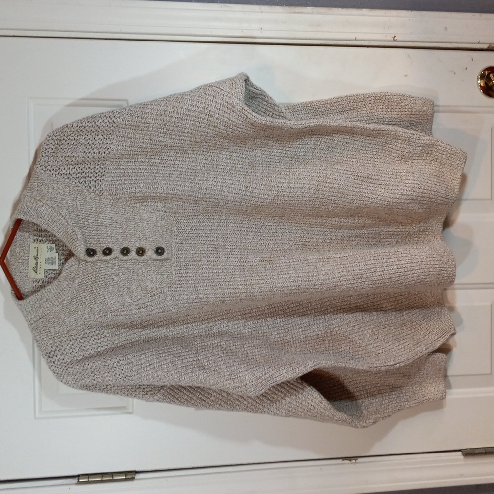 Eddie Bauer 5 Button XL Tall Mens Sweater - Made in USA